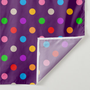 Tenture Arc-en-ciel Coloré Points noirs Violet
