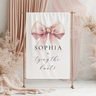 Tenture Arc en rose Elle se marie Shower Nuptial