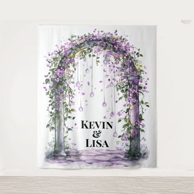 Tenture Arche de jardin Twilight Mariage (Devant)