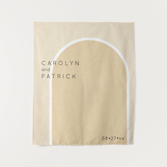 Tenture Arche minimaliste | MARIAGE (Devant)