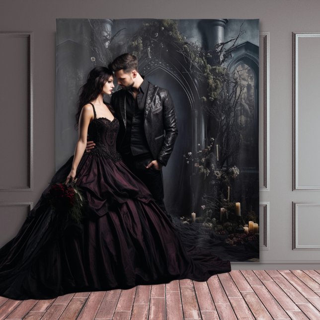 Tenture Arche sombre gothique Moody avec bougies XLarge (Créateur téléchargé)
