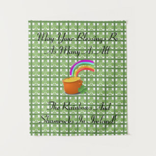 Tenture Arcs-en-ciel et shamrocks