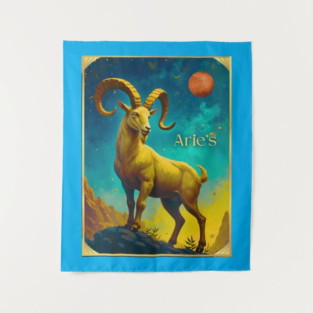 Tenture Aries the Ram Zodiac Sign (Devant)