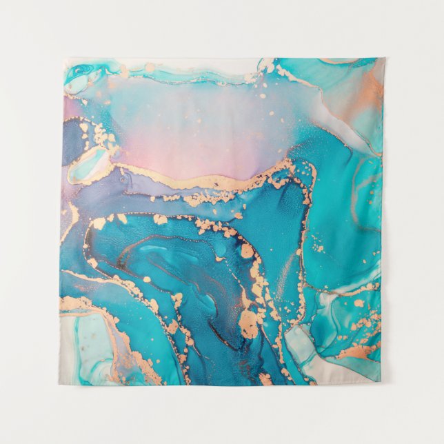 Tenture arrière - plan Abstrait de peinture d'art fluide d (Devant)