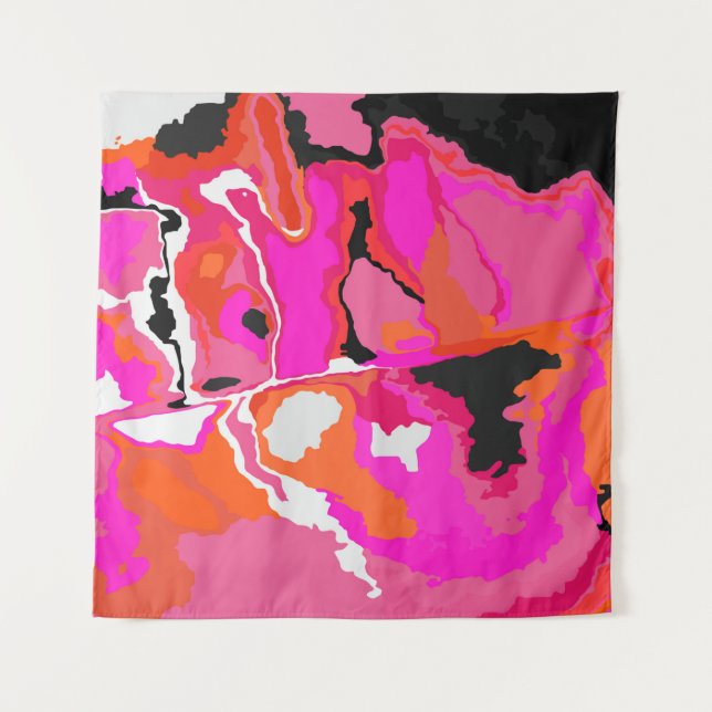 Tenture Arrière - plan Acid Vivid Digital Psychedelic bril (Devant)