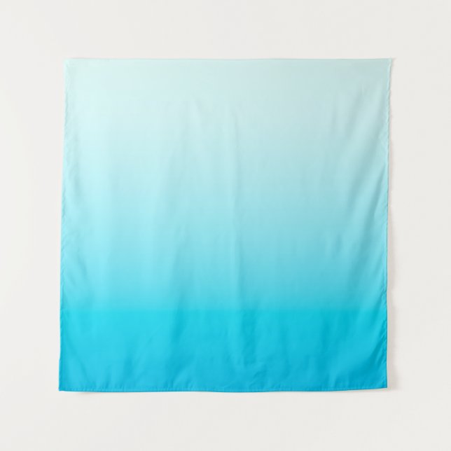 Tenture Arrière - plan Aqua blue ombre (Devant)
