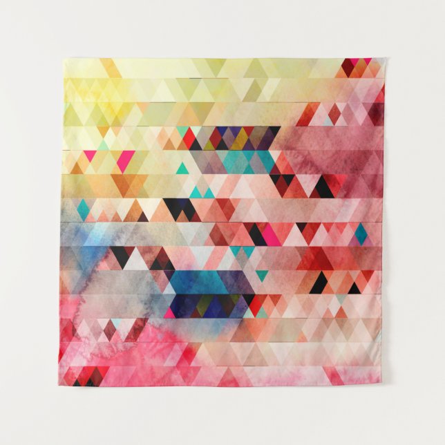 Tenture arrière - plan d'aquarelle Abstrait et coloré (Devant)