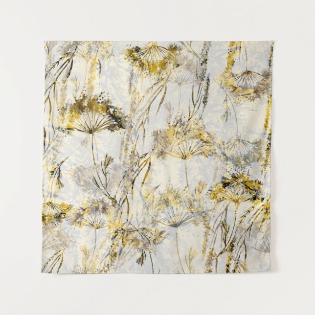 Tenture arrière - plan d'aquarelle Abstraite : dandelion,  (Devant)