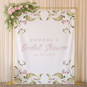 Tenture Arrière-plan de la Fête des mariées florale d'aqua