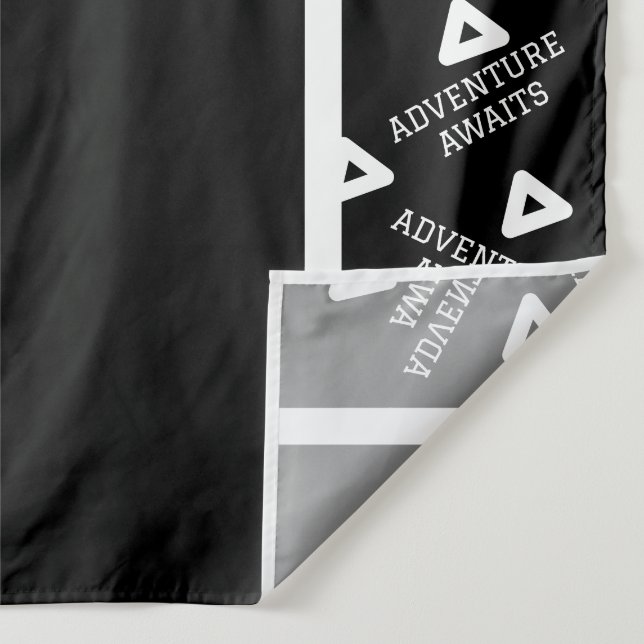 Tenture Arrière-plan de la partie de graduation noire et b (Détail)