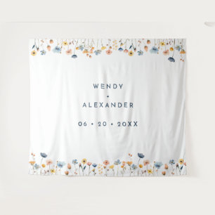 Tenture Arrière-plan de Mariage floral élégant