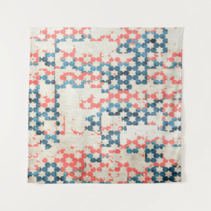Tenture arrière - plan de patchwork abstrait rétro vintage