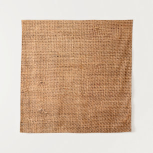 Tenture arrière - plan de tissu de burlap Brown ou tissu d