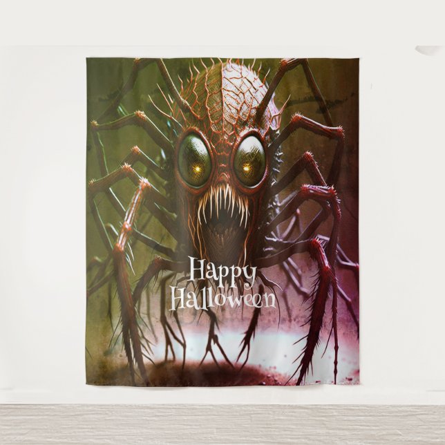 Tenture Arrière-plan d'Halloween Monster Rouge (Devant)