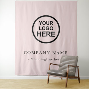 Tenture Arrière-Plan Du Logo De L'Entreprise Personnalisé