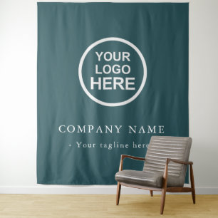 Tenture Arrière-Plan Du Logo De L'Entreprise Personnalisé