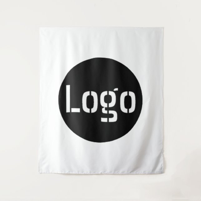 Tenture Arrière-Plan Du Logo De L'Entreprise Personnalisé  (Devant)