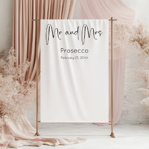 Tenture Arrière-plan du Wedding shower de script moderne