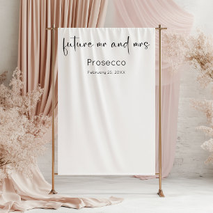 Tenture Arrière-plan du Wedding shower de script moderne
