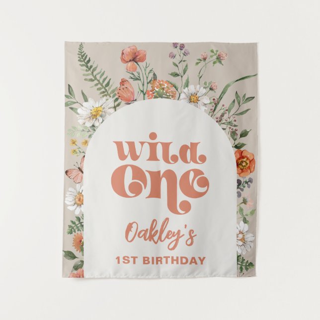 Tenture Arrière-plan d'un Fleur sauvage sauvage (Devant)