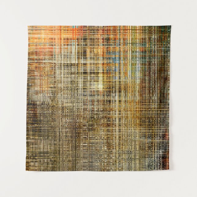 Tenture Arrière-plan géométrique coloré Art abstrait (Devant)