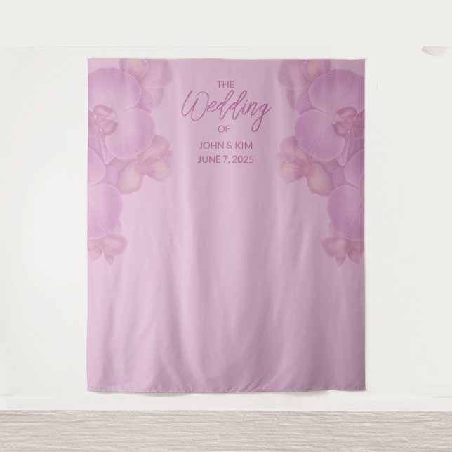 Tenture Arrière-plan Mariage des orchidées florales (Devant)