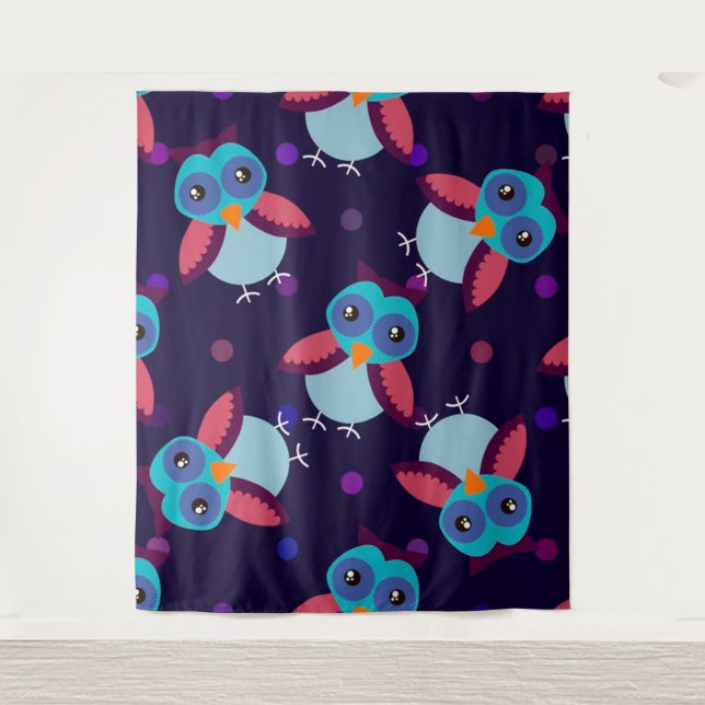 Tenture arrière - plan motif owl (Devant)
