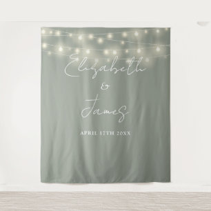 Tenture Arrière-plan photo Mariage de la chaîne verte Sage