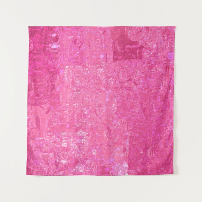 Tenture Arrière - plan rose mosaïque abstrait brillant (Devant)