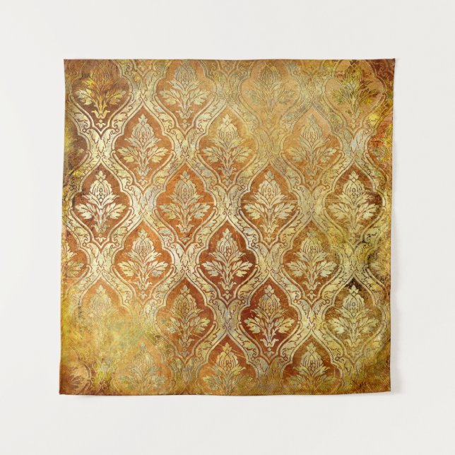 Tenture arrière - plan vintage doré (Devant)