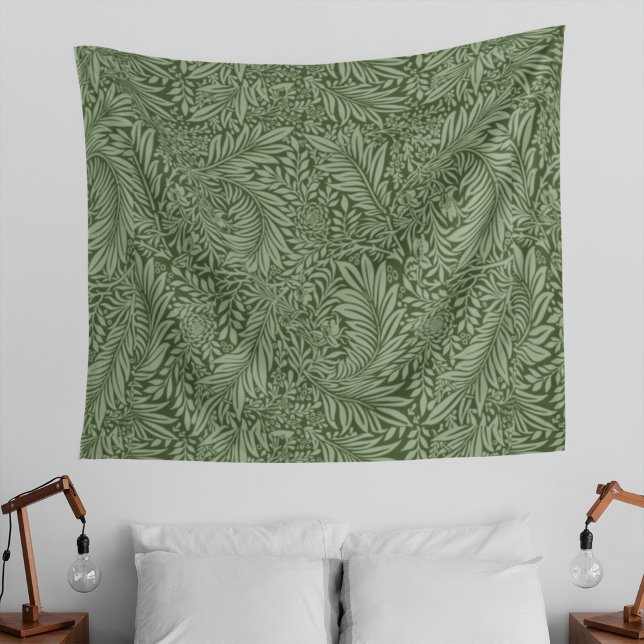 Tenture Arrière - plan Vintage Floral Feuille vert (Créateur téléchargé)