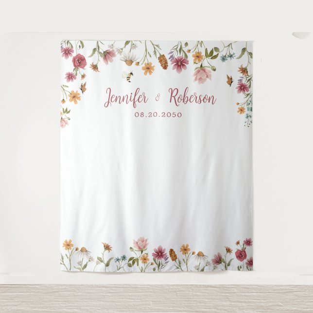Tenture Arrière-plans du Mariage fleur sauvage (Devant)
