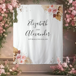 Tenture Arrière-plans mariages Aquarelle Boho Glitter