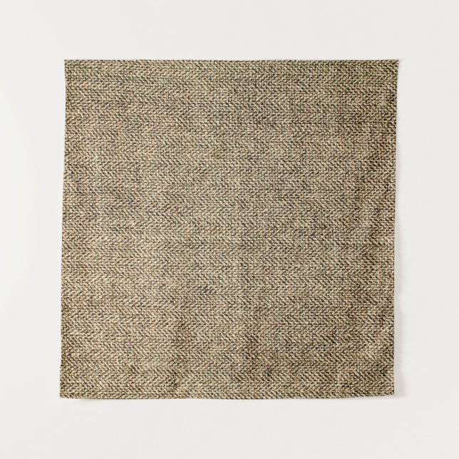 Tenture Arrière-sol en lin naturel, sac, beige (Devant)