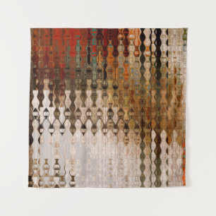 Tenture art abstrait coloré carrefour géométrique