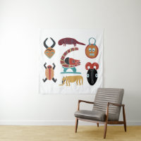 Art abstrait d'ornements tribaux africains