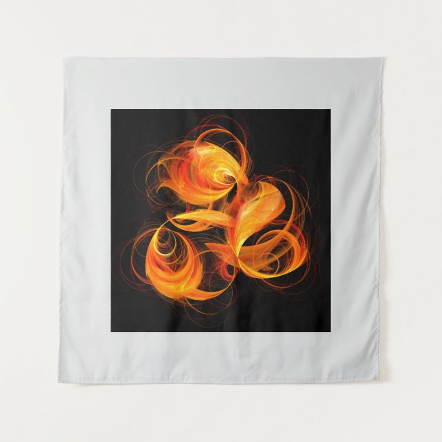 Tenture Art Abstrait Fireball (Devant)