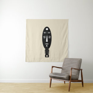 Tenture Art africain indigène abstrait