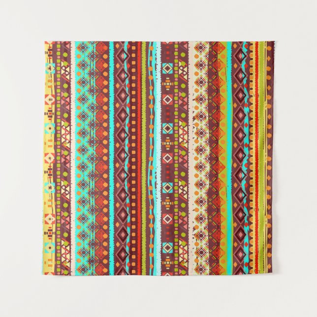Tenture Art Boho Tribal : Textes Arrière - plans sans cout (Devant)