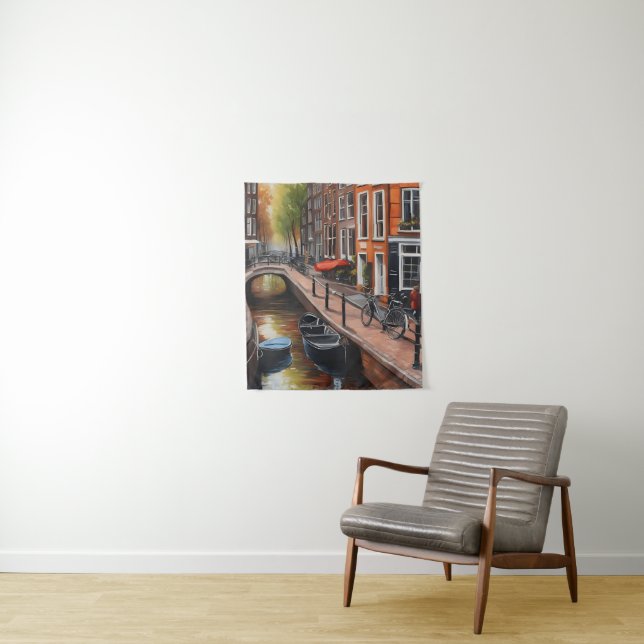 Tenture Art de la peinture à l'huile d'Amsterdam (En situation)