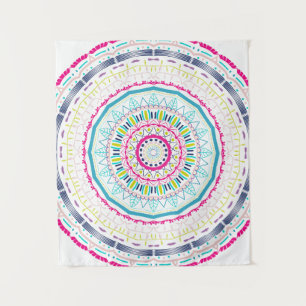 Tenture Art de mandala coloré vibrant