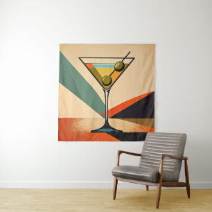 Tenture Art de Martini en bloc de couleur moderne du milie