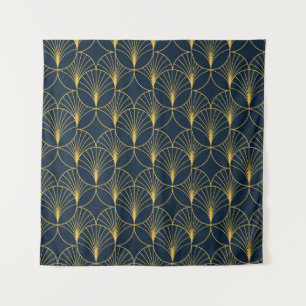 Tenture Art Déco Elégance : Motifs Ventilateurs