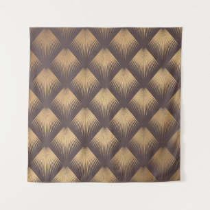 Tenture Art Déco Golden : Minimaliste sans couture