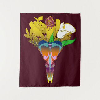 Tenture Art Deco Vase with Golden Flowers