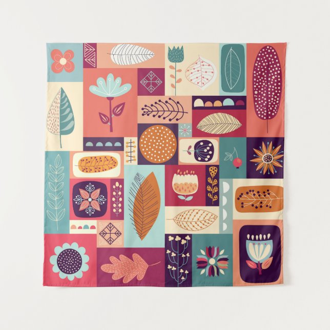 Tenture Art Décoratif Vintage Autumnal (Devant)