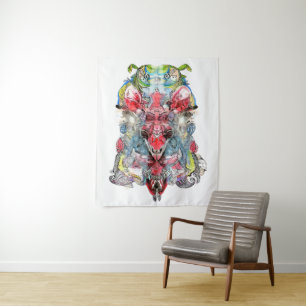 Tenture Art fantastique symétrique  