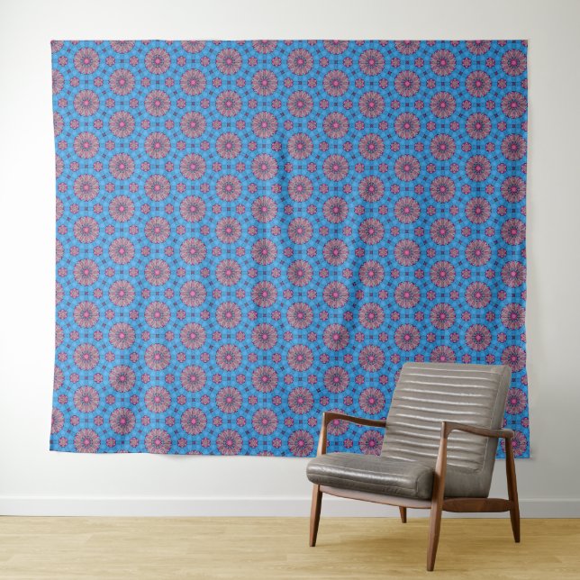Tenture Art Floral rose (En situation (horizontale))