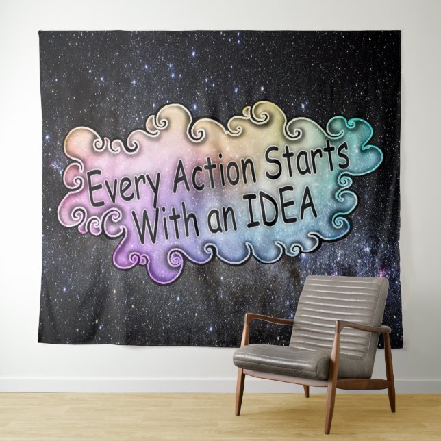 Tenture Art is Life Tapestry (En situation (horizontale))