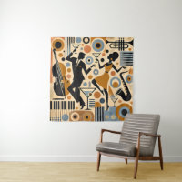 Art minimaliste de l'ère du jazz du milieu du sièc